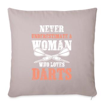 femmes dart - Housse de coussin décorative 45 x 45 cm - taupe clair - Devant