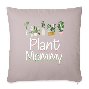 Plant Mommy Funny Houseplant Maman - Housse de coussin décorative 45 x 45 cm - taupe clair - Devant