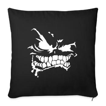 Demon Evil Smile Apparel - Villain Lover Halloween - Sofa pillowcase 17,3'' x 17,3'' (45 x 45 cm) - black - Front
