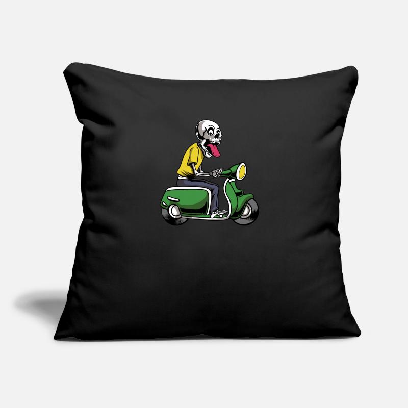 Scooter scooter mobylette scooter Housse de coussin décorative 45 x 45 cm