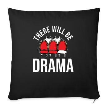 Théâtre Théâtre - Housse de coussin décorative 45 x 45 cm - noir - Devant