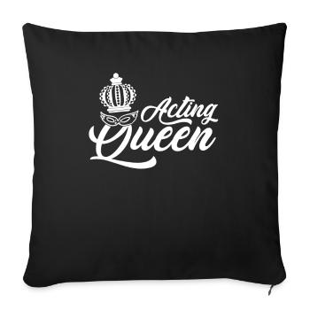 Théâtre Théâtre - Housse de coussin décorative 45 x 45 cm - noir - Devant