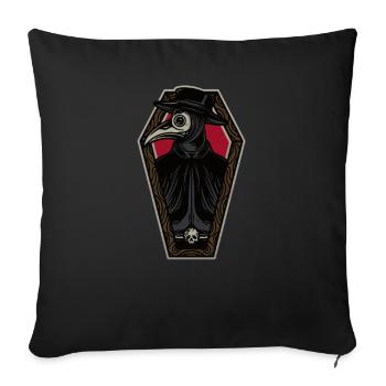 Steampunk Mechanik Viktorianisch Cosplay - Sofakissenbezug 45 x 45 cm - Schwarz - Vorne