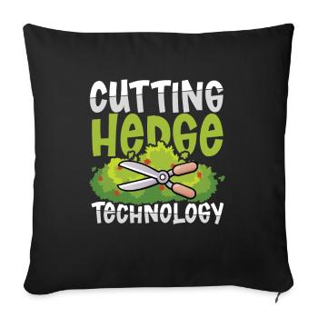 CUTTING HEDGE TECHNOLOGY - Sofa pillowcase 17,3'' x 17,3'' (45 x 45 cm) - black - Front