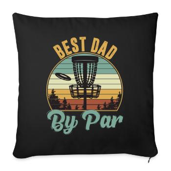 Best Dad By Par Vintage - Sofakissenbezug 45 x 45 cm - Schwarz - Vorne