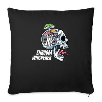 Champignons Cueilleurs de champignons Éponges Champignons Cueilleurs - Housse de coussin décorative 45 x 45 cm - noir - Devant