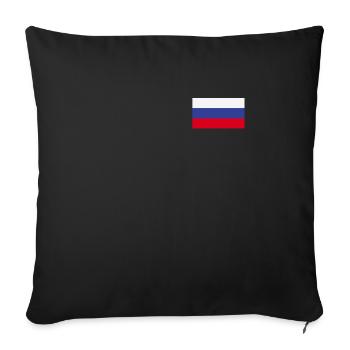 Russia coat of arms russian flag rossia country russian - Sofa pillowcase 17,3'' x 17,3'' (45 x 45 cm) - black - Front