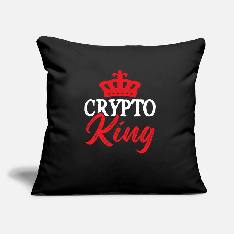 bitcoin crypto könig Sofakissenbezug 45 x 45 cm