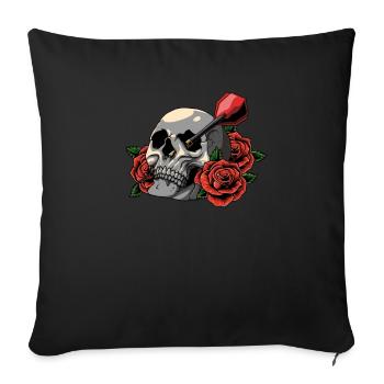 Fléchettes Fléchettes - Housse de coussin décorative 45 x 45 cm - noir - Devant