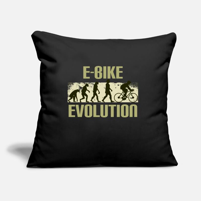 E-Bike, E-MTB, Evolution Sofa pillowcase 17,3'' x 17,3'' (45 x 45 cm)