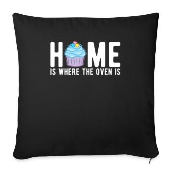 Baker Baking Pastry Chef - Sofa pillowcase 17,3'' x 17,3'' (45 x 45 cm) - black - Front