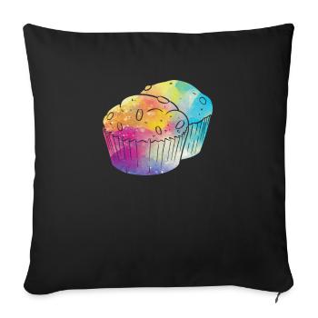 Baker Baking Pastry Chef - Sofa pillowcase 17,3'' x 17,3'' (45 x 45 cm) - black - Front