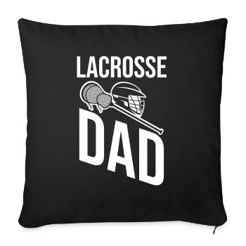Lacrosse - Sofakissenbezug 45 x 45 cm - Schwarz - Vorne