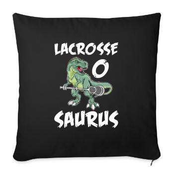 Lacrosse - Sofakissenbezug 45 x 45 cm - Schwarz - Vorne