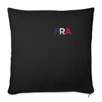 France French Flag Fun France French - Sofa pillowcase 17,3'' x 17,3'' (45 x 45 cm) - black - Front