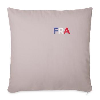 Frankreich Französische Fahne Fun France Franzose - Sofakissenbezug 45 x 45 cm - helles Taupe - Vorne