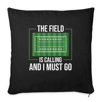 American Football - Sofakissenbezug 45 x 45 cm - Schwarz - Vorne
