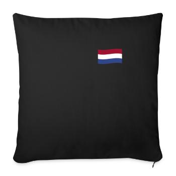 Netherlands Flag Nederland Holland Dutch - Sofa pillowcase 17,3'' x 17,3'' (45 x 45 cm) - black - Front