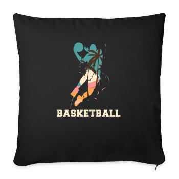 Basketball Basketballer - Sofa pillowcase 17,3'' x 17,3'' (45 x 45 cm) - black - Front