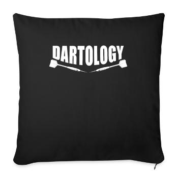 Dart Darter Dartsport - Sofakissenbezug 45 x 45 cm - Schwarz - Vorne