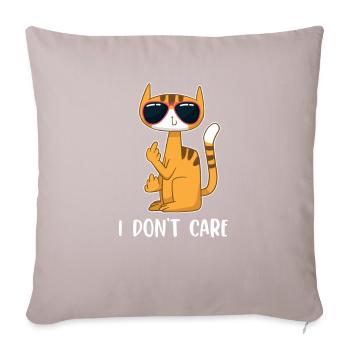 Cat Rental Cat Domestic Cat - Sofa pillowcase 17,3'' x 17,3'' (45 x 45 cm) - light taupe - Front