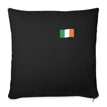 Irlande Drapeau De l’Irlande Drapeau De l’Éire Pays - Housse de coussin décorative 45 x 45 cm - noir - Devant