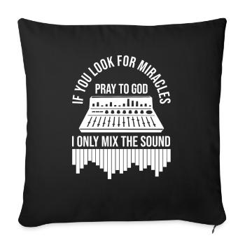 Technicien de son Sound Audio Engineer - Housse de coussin décorative 45 x 45 cm - noir - Devant