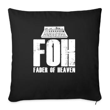 Tontechniker Sound Audio Engineer - Sofakissenbezug 45 x 45 cm - Schwarz - Vorne