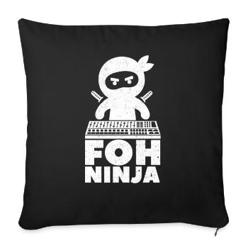 Technicien de son Sound Audio Engineer - Housse de coussin décorative 45 x 45 cm - noir - Devant