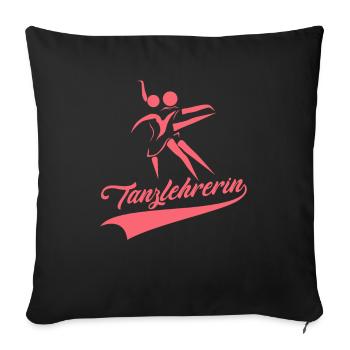 Dancing Dancer Dance - Sofa pillowcase 17,3'' x 17,3'' (45 x 45 cm) - black - Front