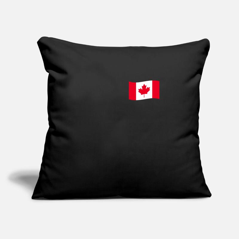 Drapeau du Canada Drapeau Canada Blason Canada pays Housse de coussin décorative 45 x 45 cm