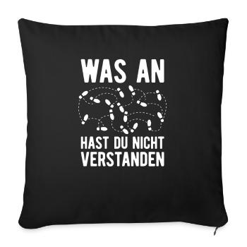 Tanzen Tänzer Tanz - Sofakissenbezug 45 x 45 cm - Schwarz - Vorne