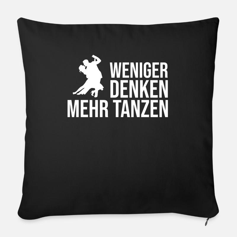 Tanzen Tänzer Tanz - Sofakissenbezug 45 x 45 cm - Schwarz