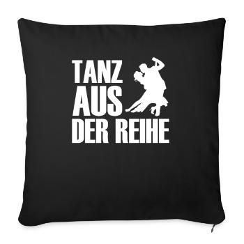 Tanzen Tänzer Tanz - Sofakissenbezug 45 x 45 cm - Schwarz - Vorne