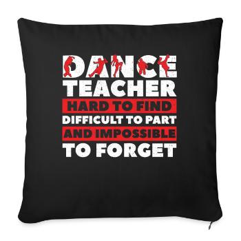 Danse Danse Danse - Housse de coussin décorative 45 x 45 cm - noir - Devant