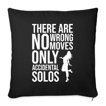 Dancing Dancer Dance - Sofa pillowcase 17,3'' x 17,3'' (45 x 45 cm) - black - Front