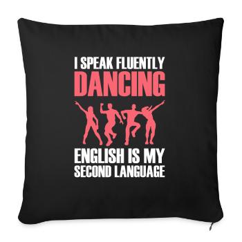 Danse Danse Danse - Housse de coussin décorative 45 x 45 cm - noir - Devant
