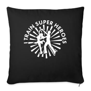 Dancing Dancer Dance - Sofa pillowcase 17,3'' x 17,3'' (45 x 45 cm) - black - Front
