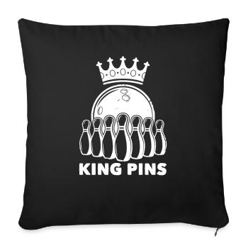Bowling - Housse de coussin décorative 45 x 45 cm - noir - Devant