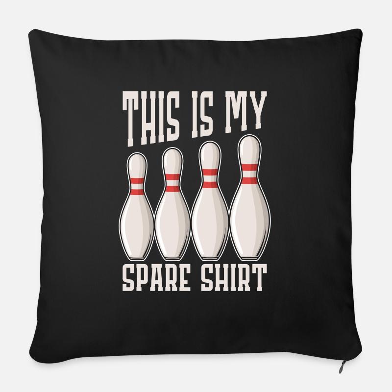 Bowling - Sofakissenbezug 45 x 45 cm - Schwarz