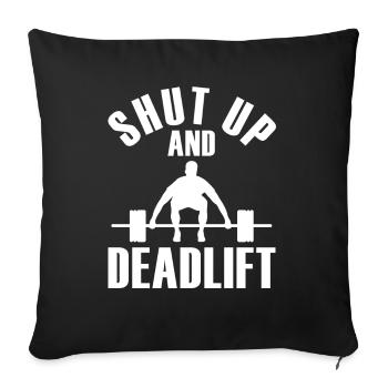Power Triathlon Powerlifting Powerlifter - Sofa pillowcase 17,3'' x 17,3'' (45 x 45 cm) - black - Front