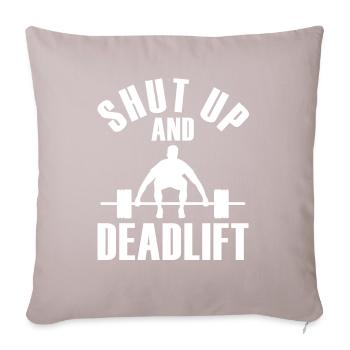 Trois-combats Powerlifting Powerlifter - Housse de coussin décorative 45 x 45 cm - taupe clair - Devant
