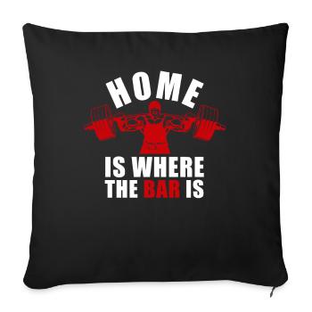 Power Triathlon Powerlifting Powerlifter - Sofa pillowcase 17,3'' x 17,3'' (45 x 45 cm) - black - Front