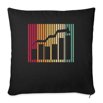 Retro Stock Day Trading Exchange Forex Stock Trader - Sofa pillowcase 17,3'' x 17,3'' (45 x 45 cm) - black - Front