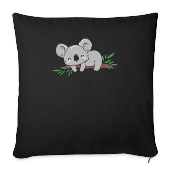 Koala Koalabär - Housse de coussin décorative 45 x 45 cm - noir - Devant