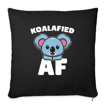 Koala Koala Bear - Sofa pillowcase 17,3'' x 17,3'' (45 x 45 cm) - black - Front