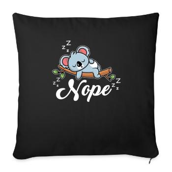 Koala Koala Bear - Sofa pillowcase 17,3'' x 17,3'' (45 x 45 cm) - black - Front