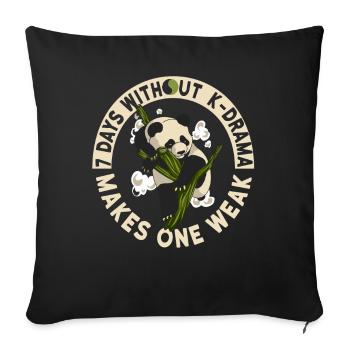 K-Pop Kpop K-Drama Korean Pop Music - Sofa pillowcase 17,3'' x 17,3'' (45 x 45 cm) - black - Front