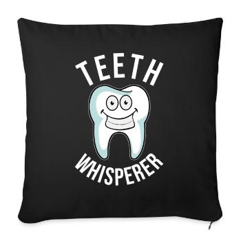 Dentist Assistant Dental Assistant Dentistry - Sofa pillowcase 17,3'' x 17,3'' (45 x 45 cm) - black - Front