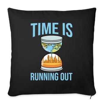 Changement climatique Lutte contre le changement climatique Réchauffement climatique Planète terre - Housse de coussin décorative 45 x 45 cm - noir - Devant